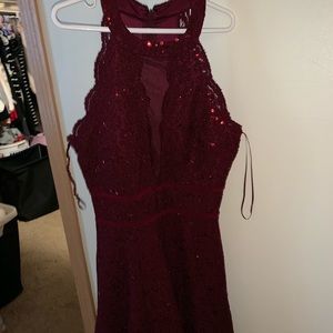 Burgundy Hoco Dress